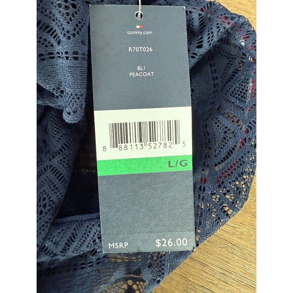 New Tommy Hilfiger lace High Neck Bralette, size large - Picture 4 of 13